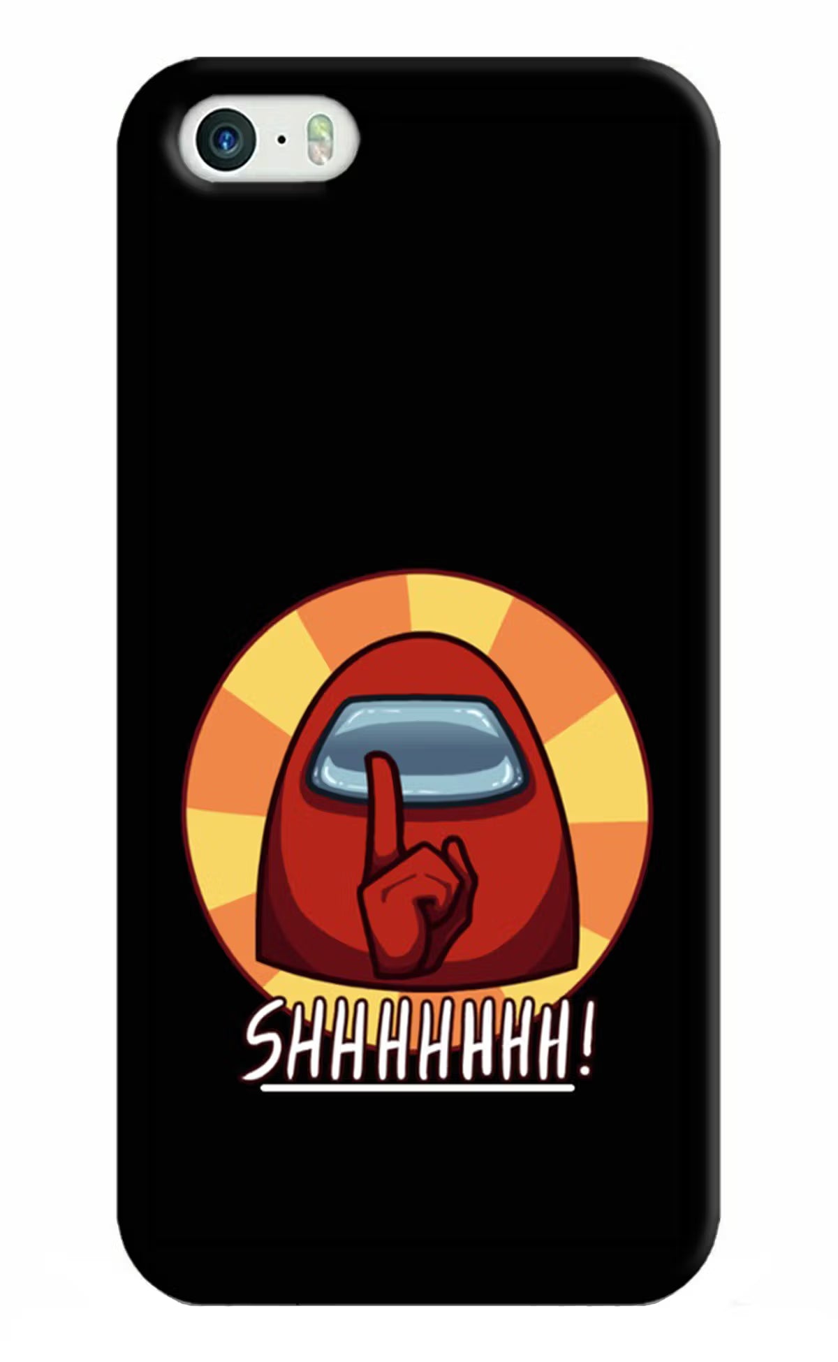 Among Us Shhh! iPhone 5/5s Hard Case Back Cover by Casekaro