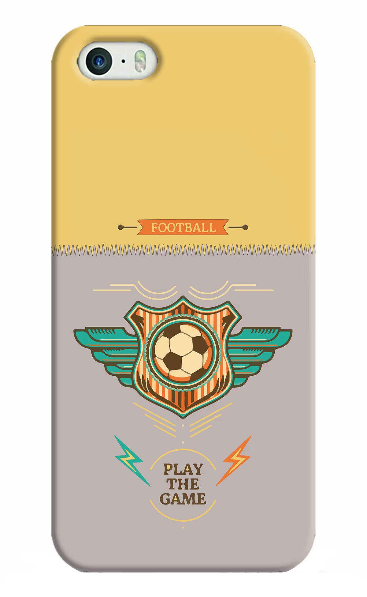 Football iPhone 5/5s Hard Case Back Cover by Casekaro