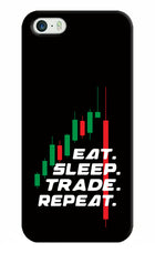 Eat Sleep Trade Repeat iPhone 5/5s Hard Case Back Cover by Casekaro