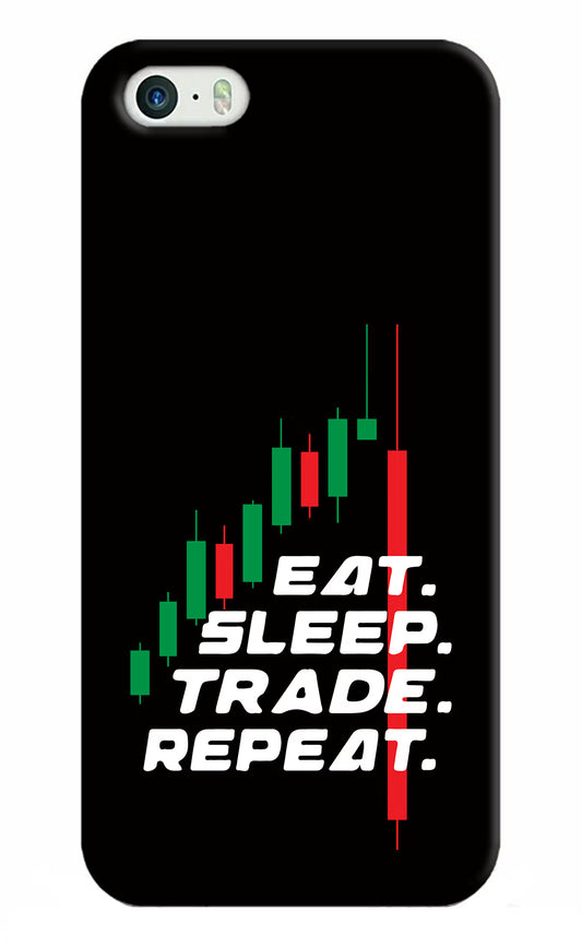 Eat Sleep Trade Repeat iPhone 5/5s Hard Case Back Cover by Casekaro