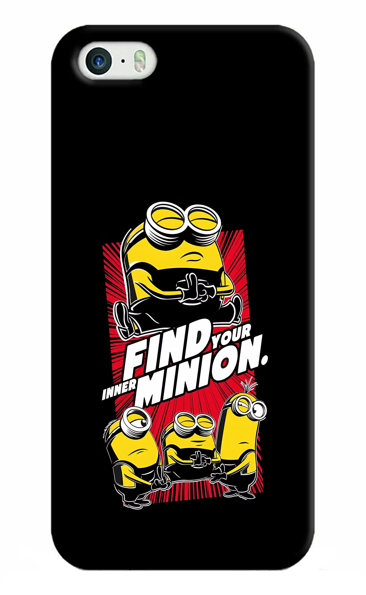 Find your inner Minion iPhone 5/5s Hard Case Back Cover by Casekaro