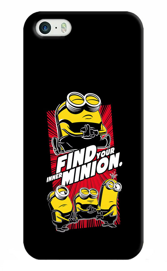 Find your inner Minion iPhone 5/5s Hard Case Back Cover by Casekaro