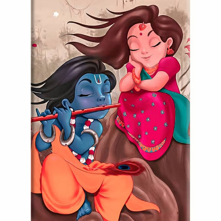 Radhe Krishna iPhone 5/5s Hard Case Back Cover by Casekaro