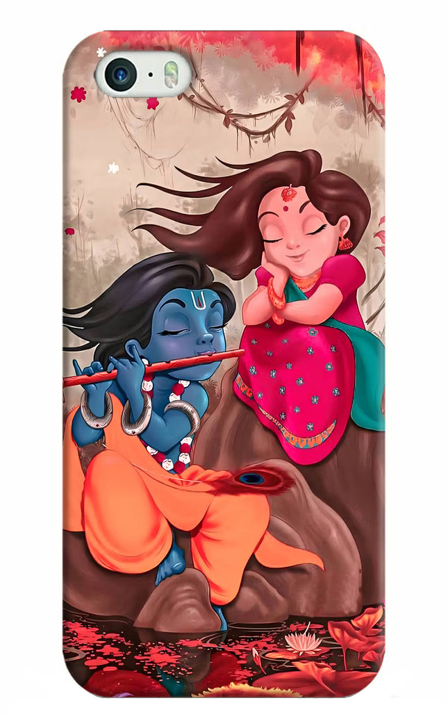 Radhe Krishna iPhone 5/5s Hard Case Back Cover by Casekaro