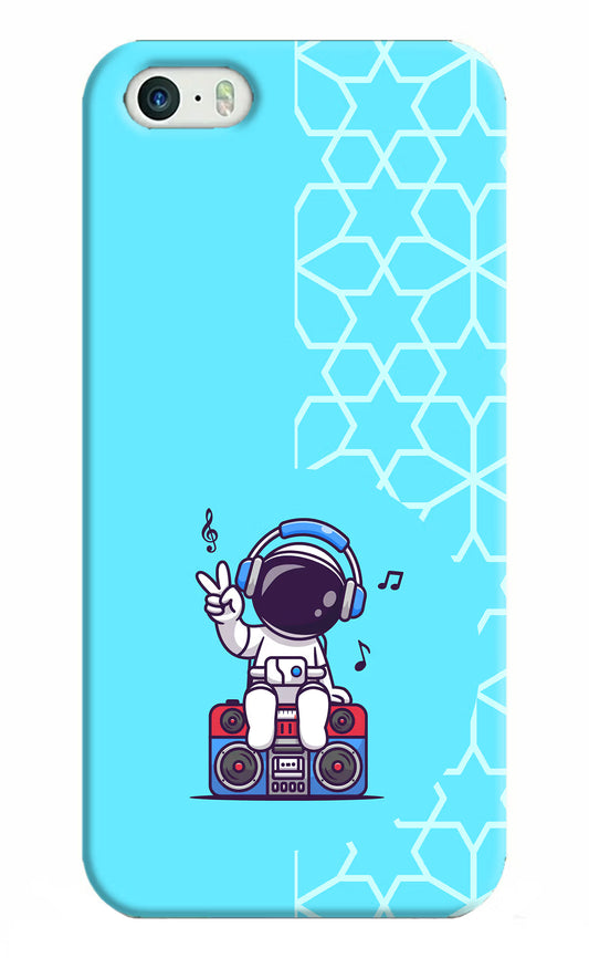 Cute Astronaut Chilling iPhone 5/5s Hard Case Back Cover by Casekaro