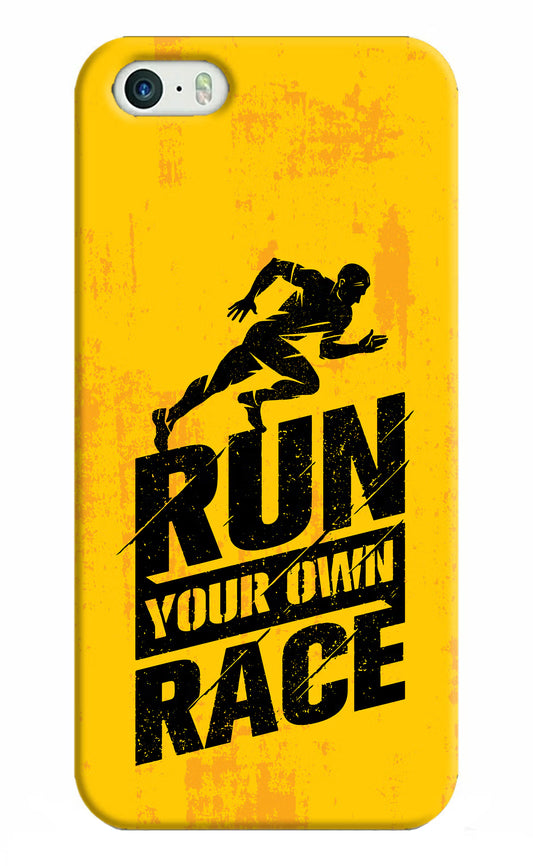 Run Your Own Race iPhone 5/5s Hard Case Back Cover by Casekaro