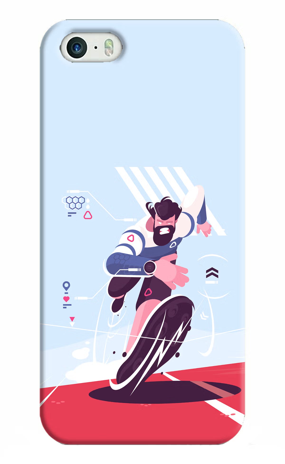 Run Pro iPhone 5/5s Hard Case Back Cover by Casekaro