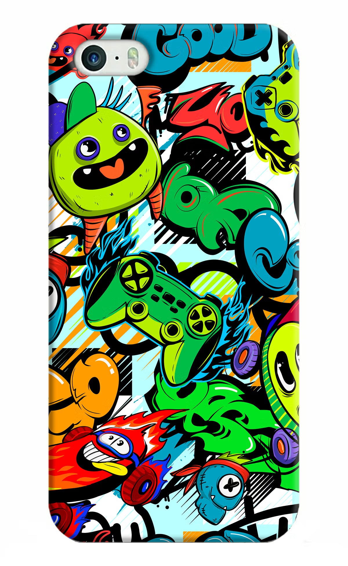 Game Doodle iPhone 5/5s Hard Case Back Cover by Casekaro