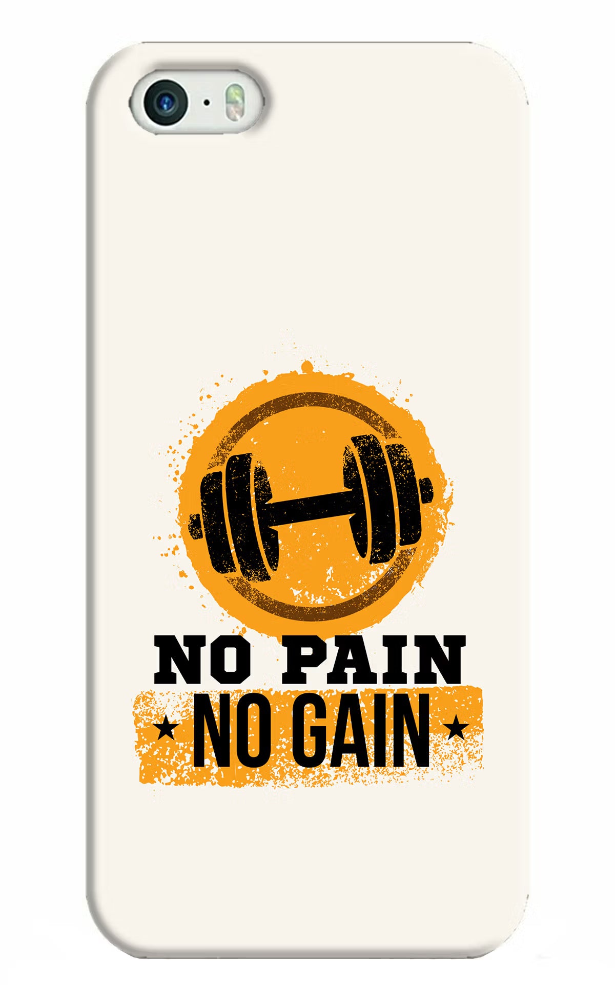 No Pain No Gain iPhone 5/5s Hard Case Back Cover by Casekaro