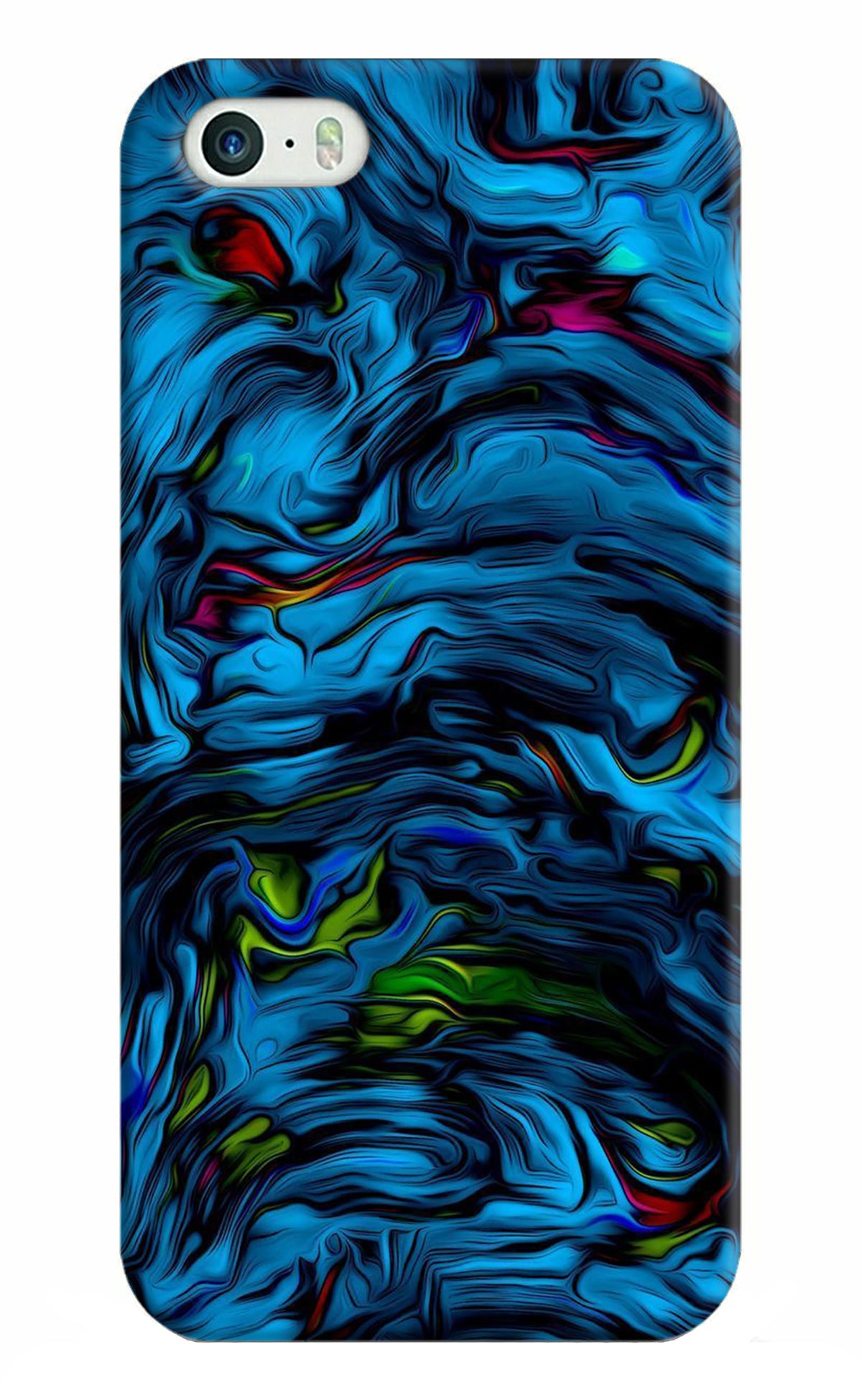 Dark Blue Abstract iPhone 5/5s Back Cover