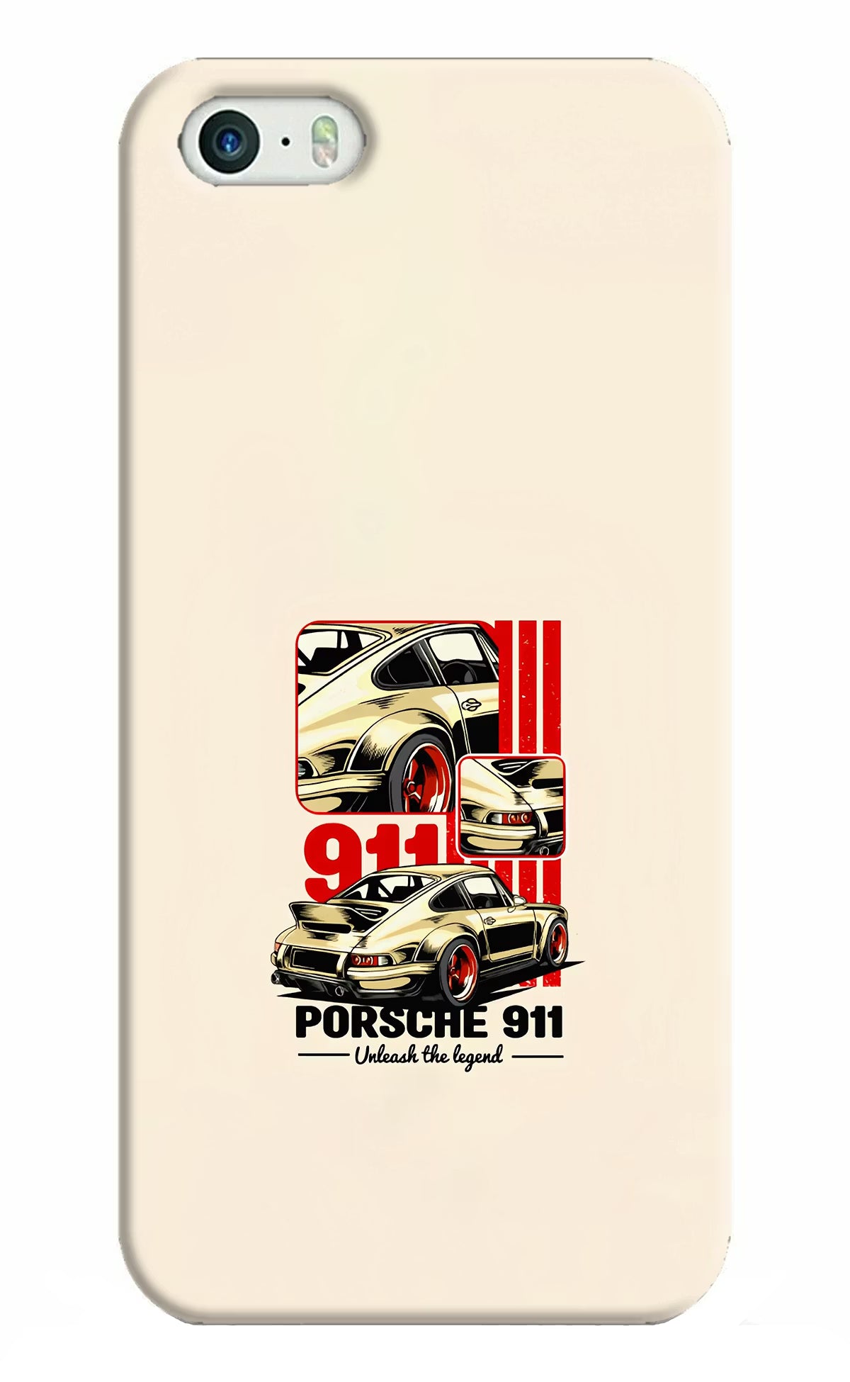 Classic Porsche 911 iPhone 5/5s Hard Case Back Cover by Casekaro