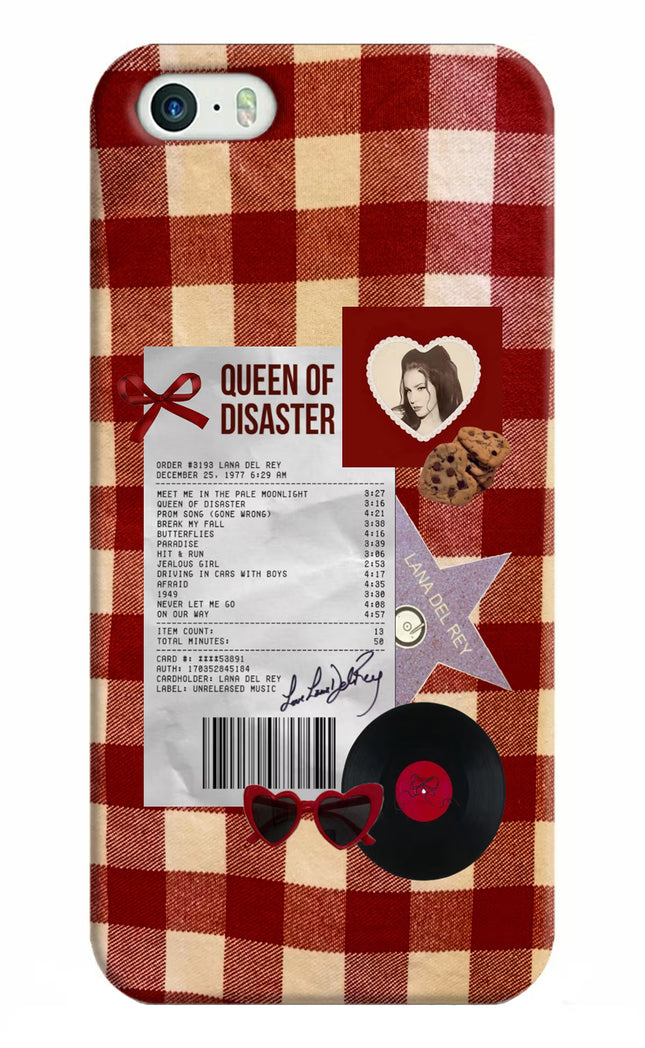 Queen of Disaster iPhone 5/5s Hard Case Back Cover by Casekaro