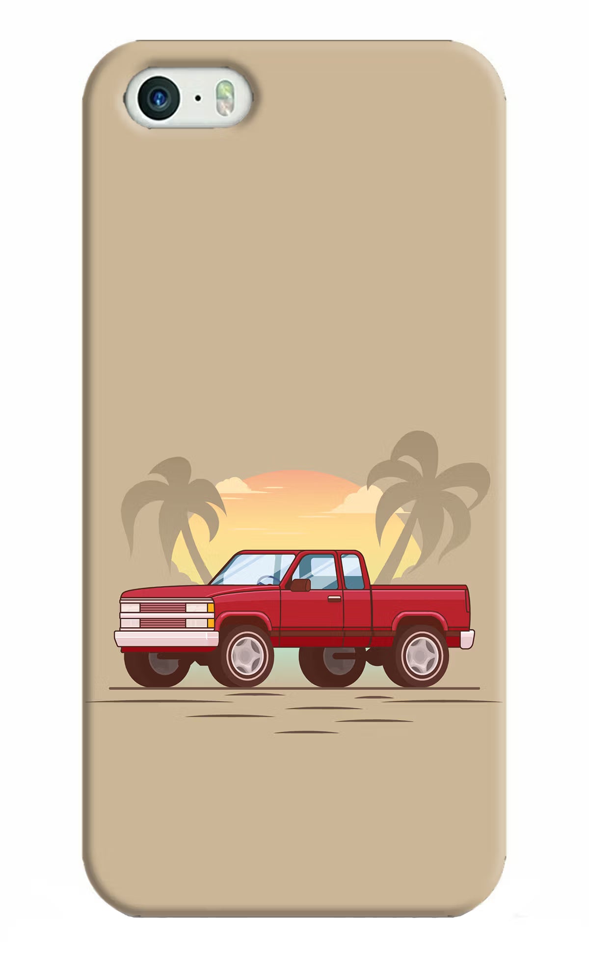 Desert Classic Drive iPhone 5/5s Hard Case Back Cover by Casekaro