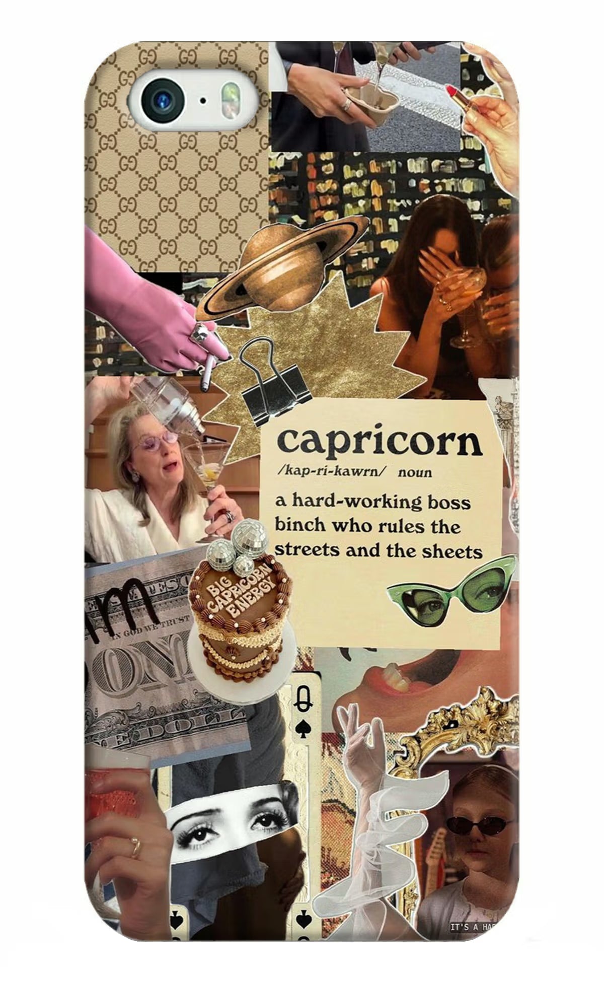 Capricorn Zodiac iPhone 5/5s Hard Case Back Cover by Casekaro