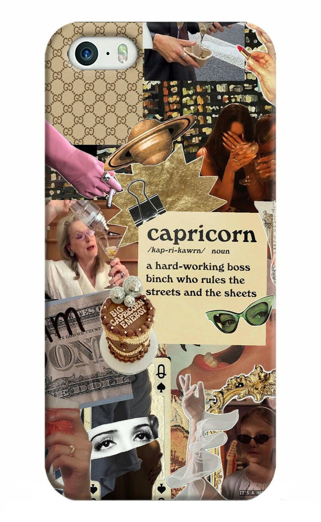 Capricorn Zodiac iPhone 5/5s Hard Case Back Cover by Casekaro