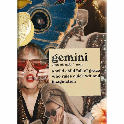 Gemini Zodiac iPhone 5/5s Hard Case Back Cover by Casekaro