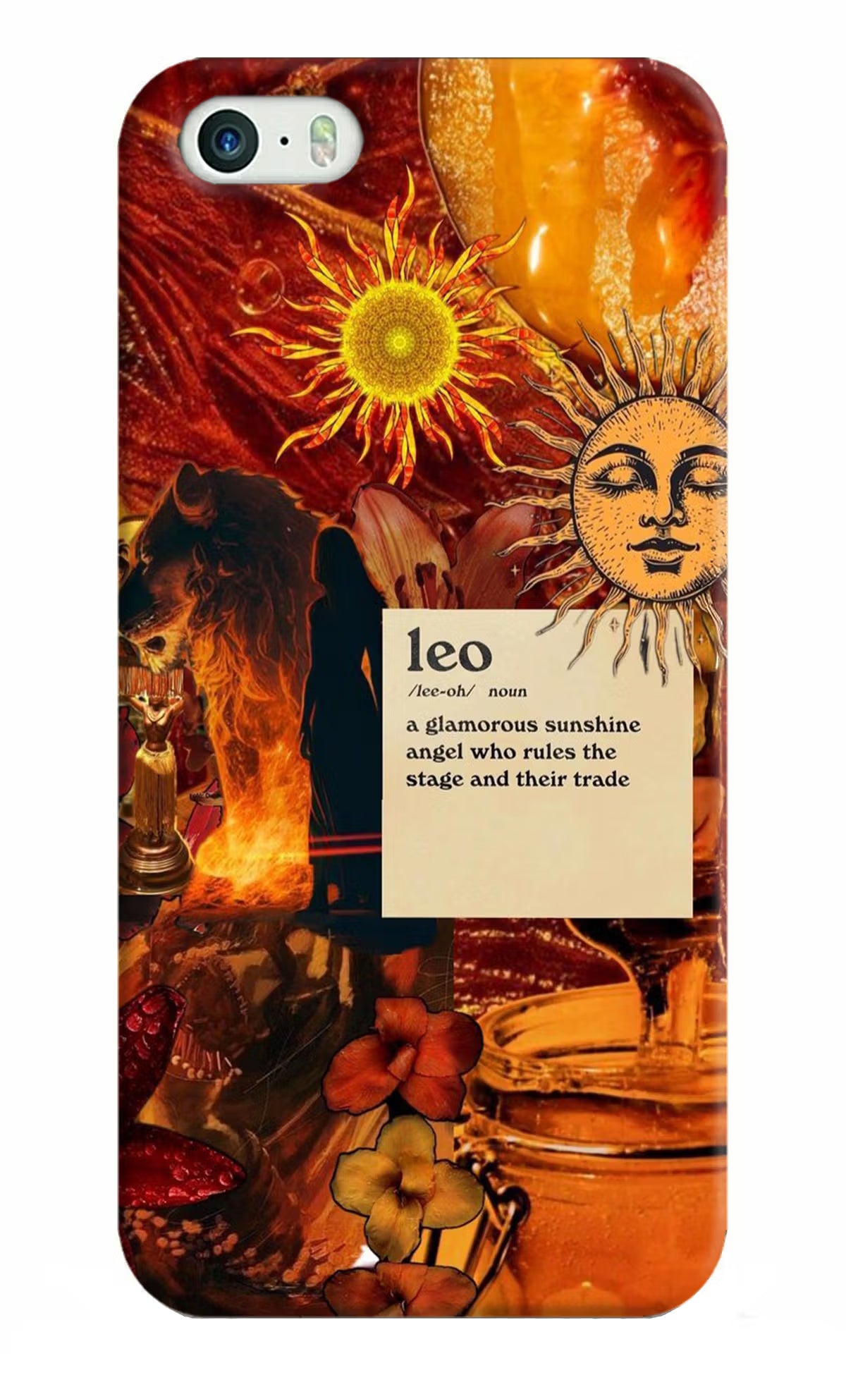 Leo Zodiac iPhone 5/5s Hard Case Back Cover by Casekaro