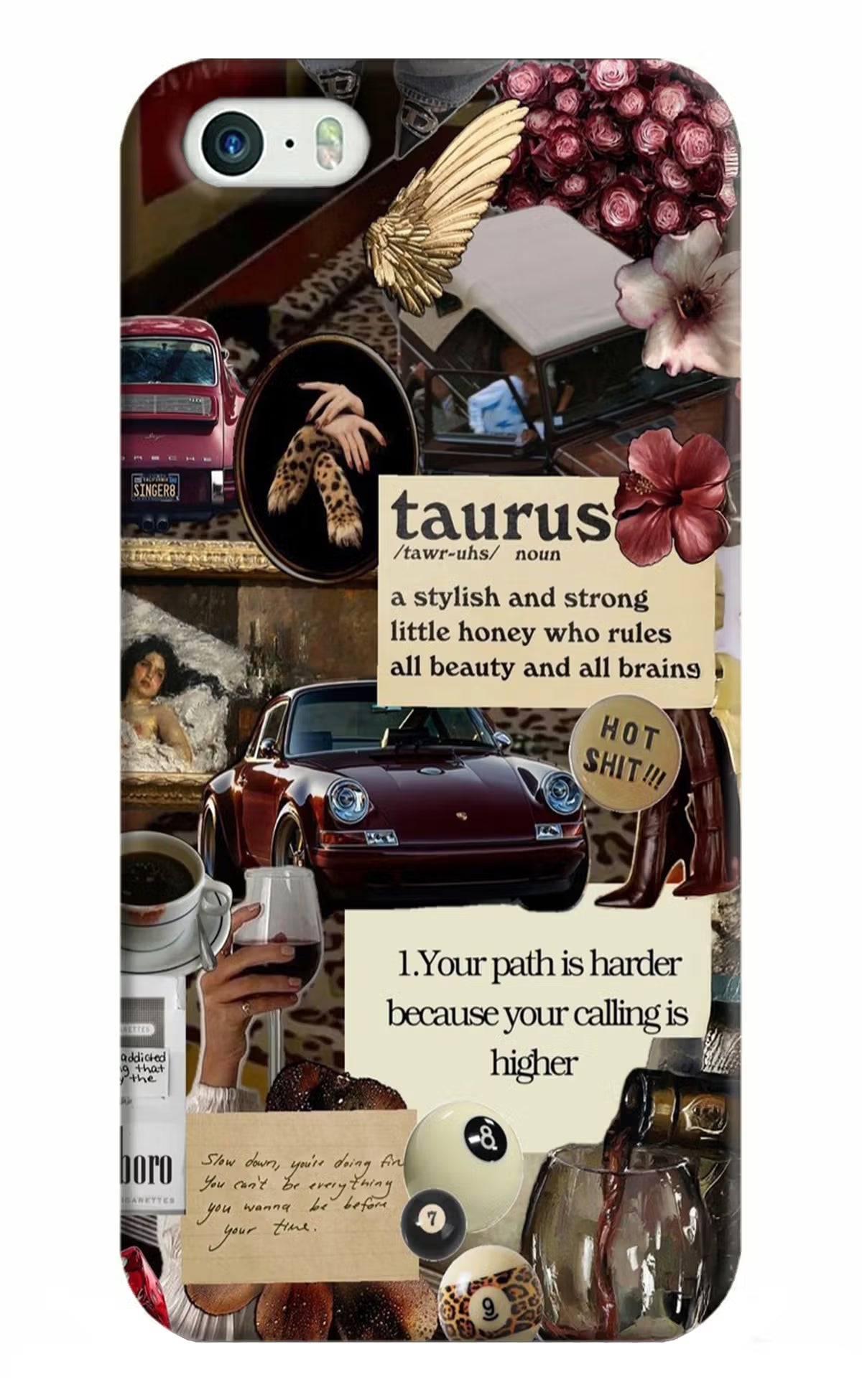 Taurus Zodiac iPhone 5/5s Hard Case Back Cover by Casekaro
