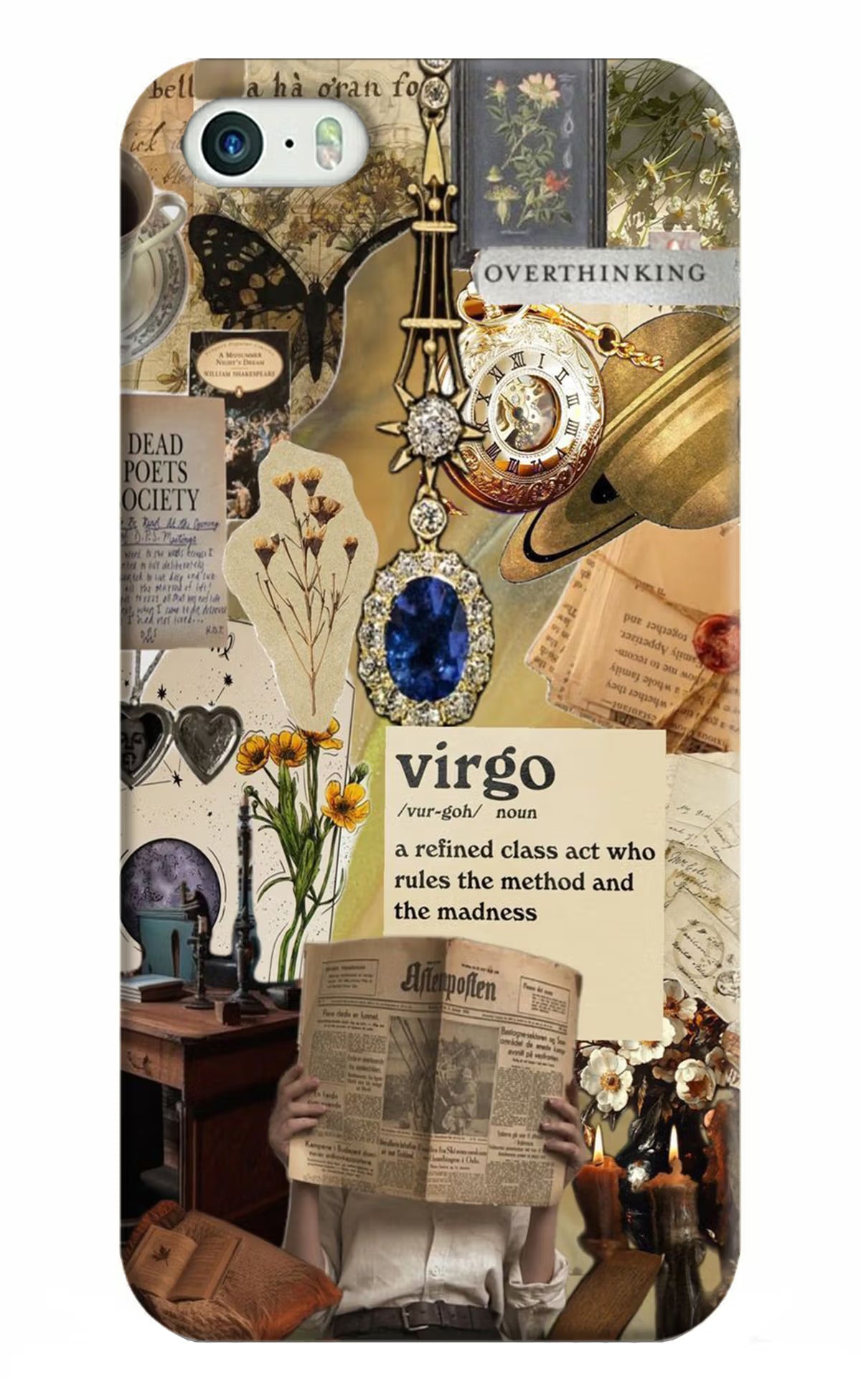 Virgo Zodiac iPhone 5/5s Hard Case Back Cover by Casekaro