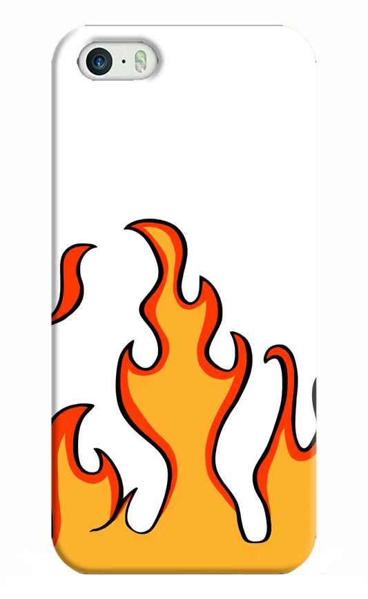 Fired Up – White iPhone 5/5s Hard Case Back Cover by Casekaro