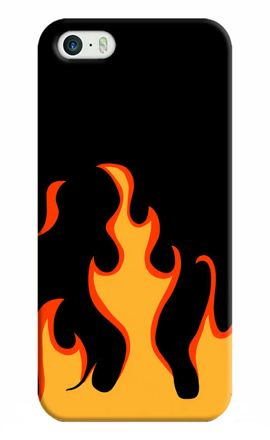 Fired Up – Black iPhone 5/5s Hard Case Back Cover by Casekaro
