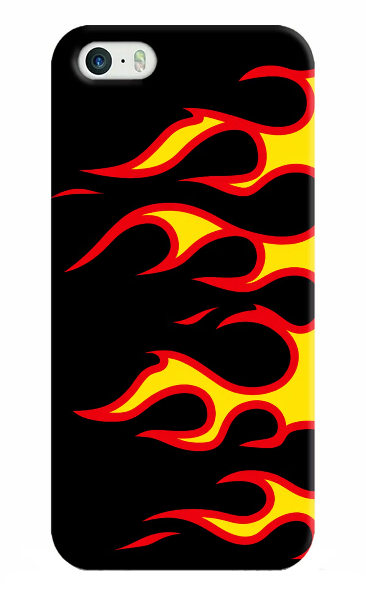 Side Sweep Flames iPhone 5/5s Hard Case Back Cover by Casekaro