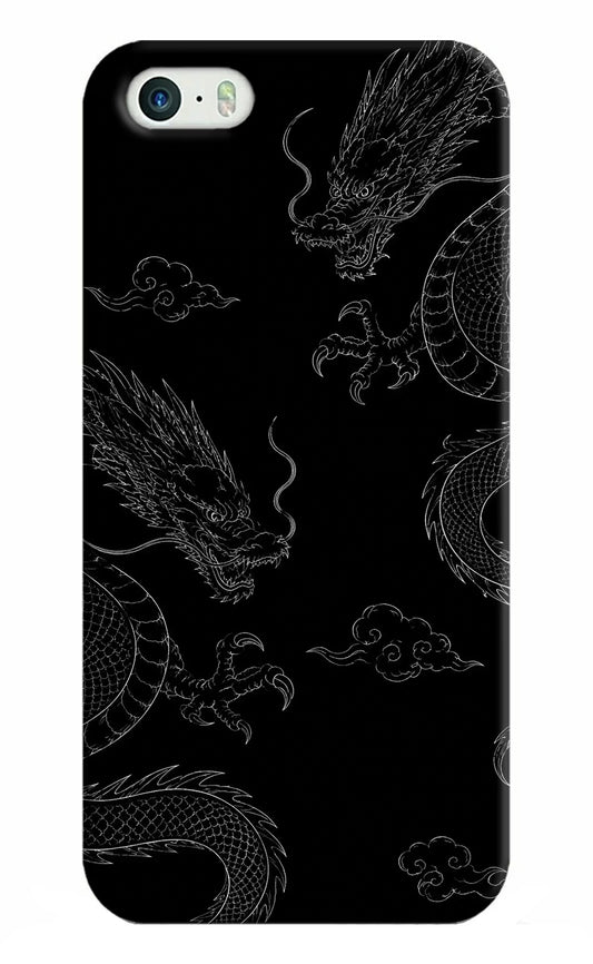 Twin Dragons iPhone 5/5s Hard Case Back Cover by Casekaro