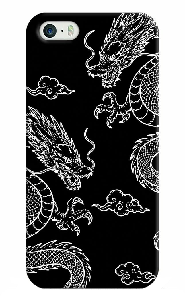 Twin Dragons iPhone 5/5s Hard Case Back Cover by Casekaro
