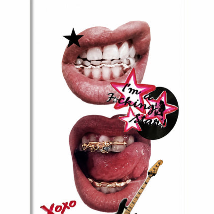 Rockstar iPhone 5/5s Hard Case Back Cover by Casekaro