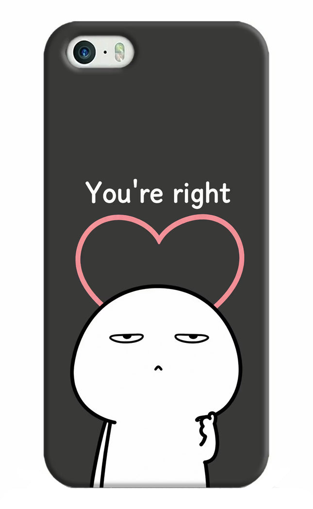 You're Right iPhone 5/5s Hard Case Back Cover by Casekaro