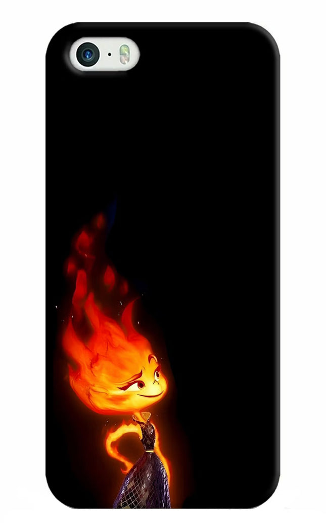 Ember Flame iPhone 5/5s Hard Case Back Cover by Casekaro