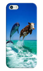 Dolphin vs Cow iPhone 5/5s Hard Case Back Cover by Casekaro