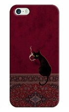 Midnight Cat iPhone 5/5s Hard Case Back Cover by Casekaro