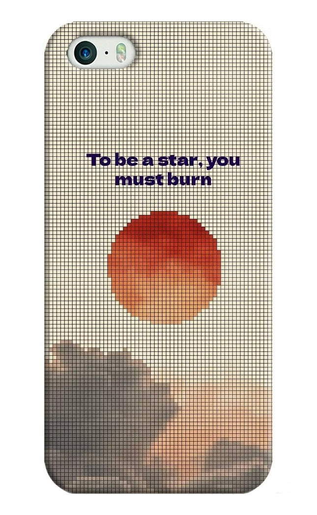 Pixel Sun iPhone 5/5s Hard Case Back Cover by Casekaro