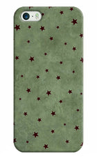 Green Stars iPhone 5/5s Hard Case Back Cover by Casekaro