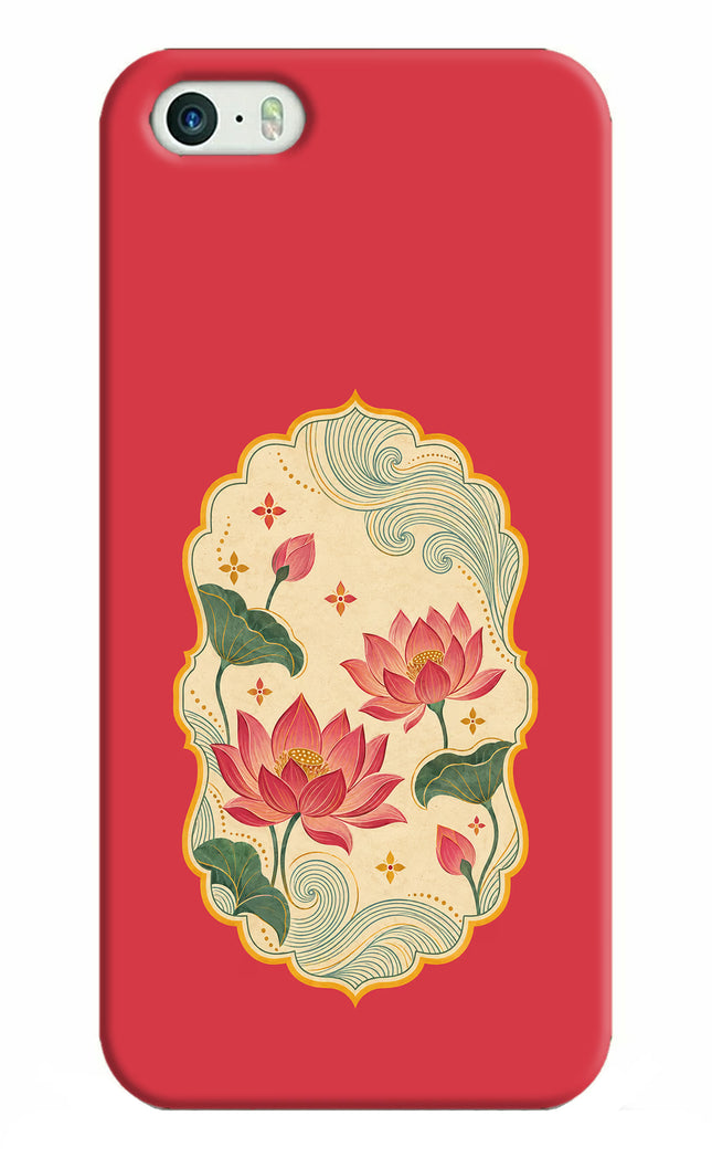 Pink Lotus iPhone 5/5s Hard Case Back Cover by Casekaro