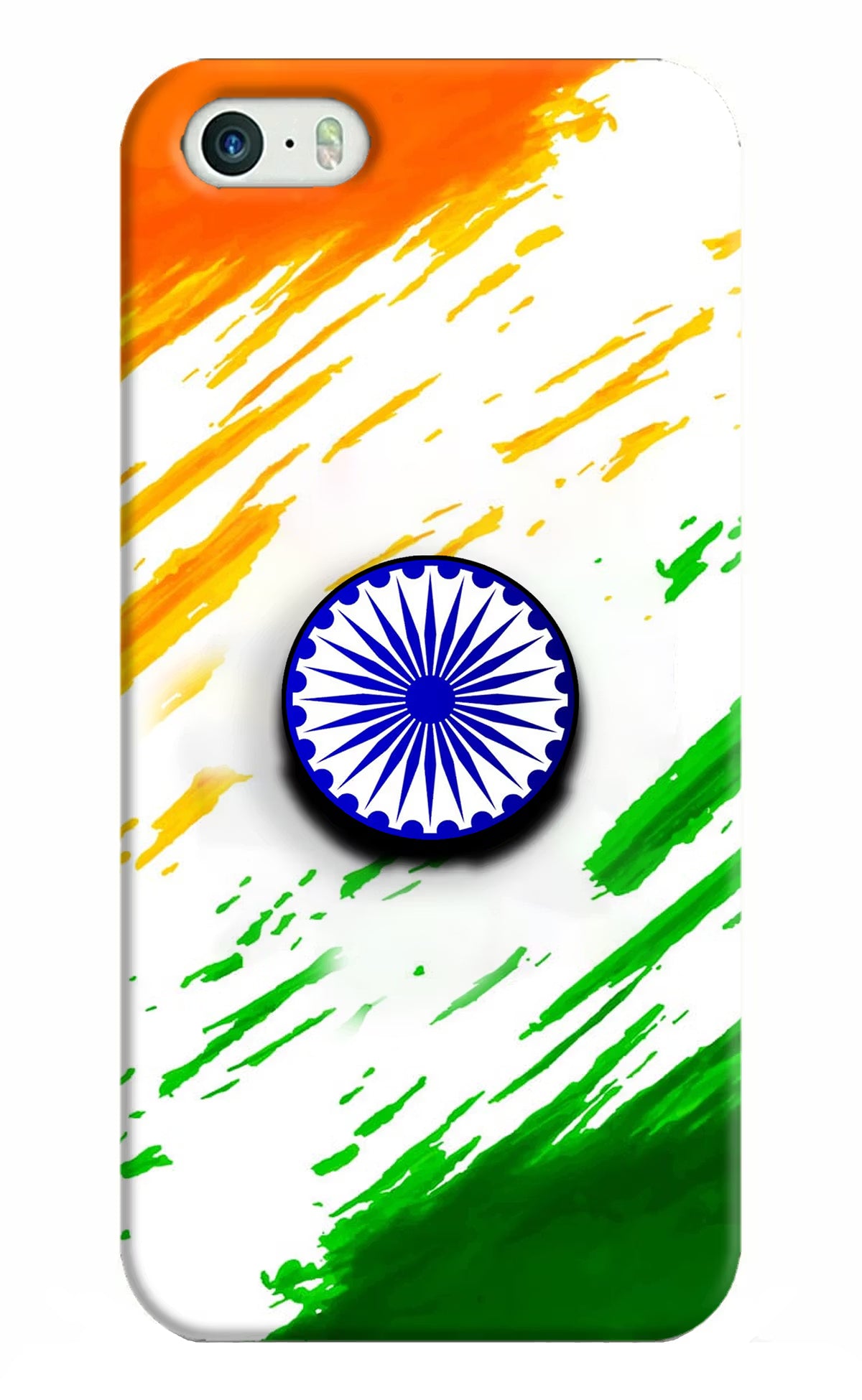 Indian Flag Ashoka Chakra iPhone 5/5s Pop Case by Casekaro