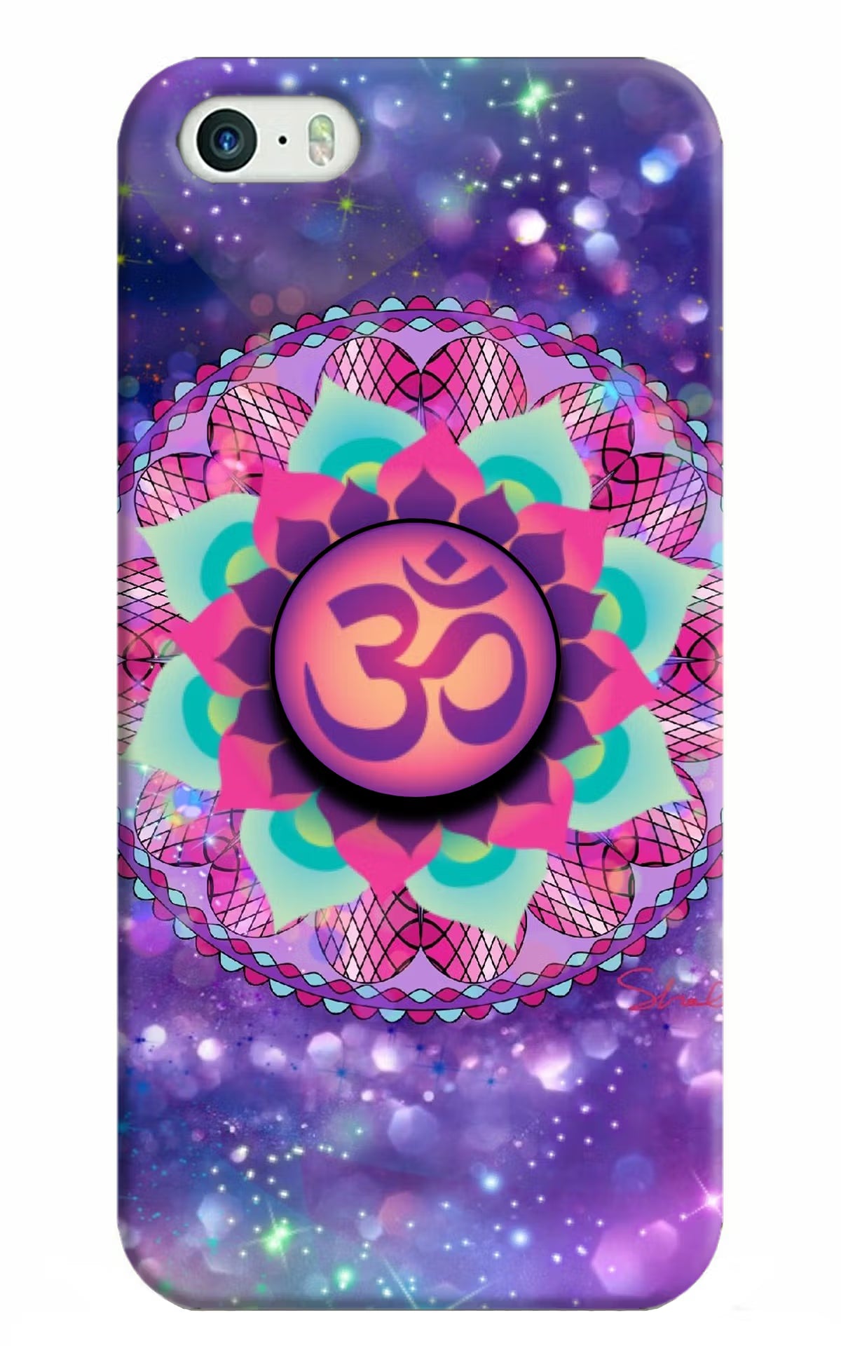 Om Purple iPhone 5/5s Pop Case by Casekaro
