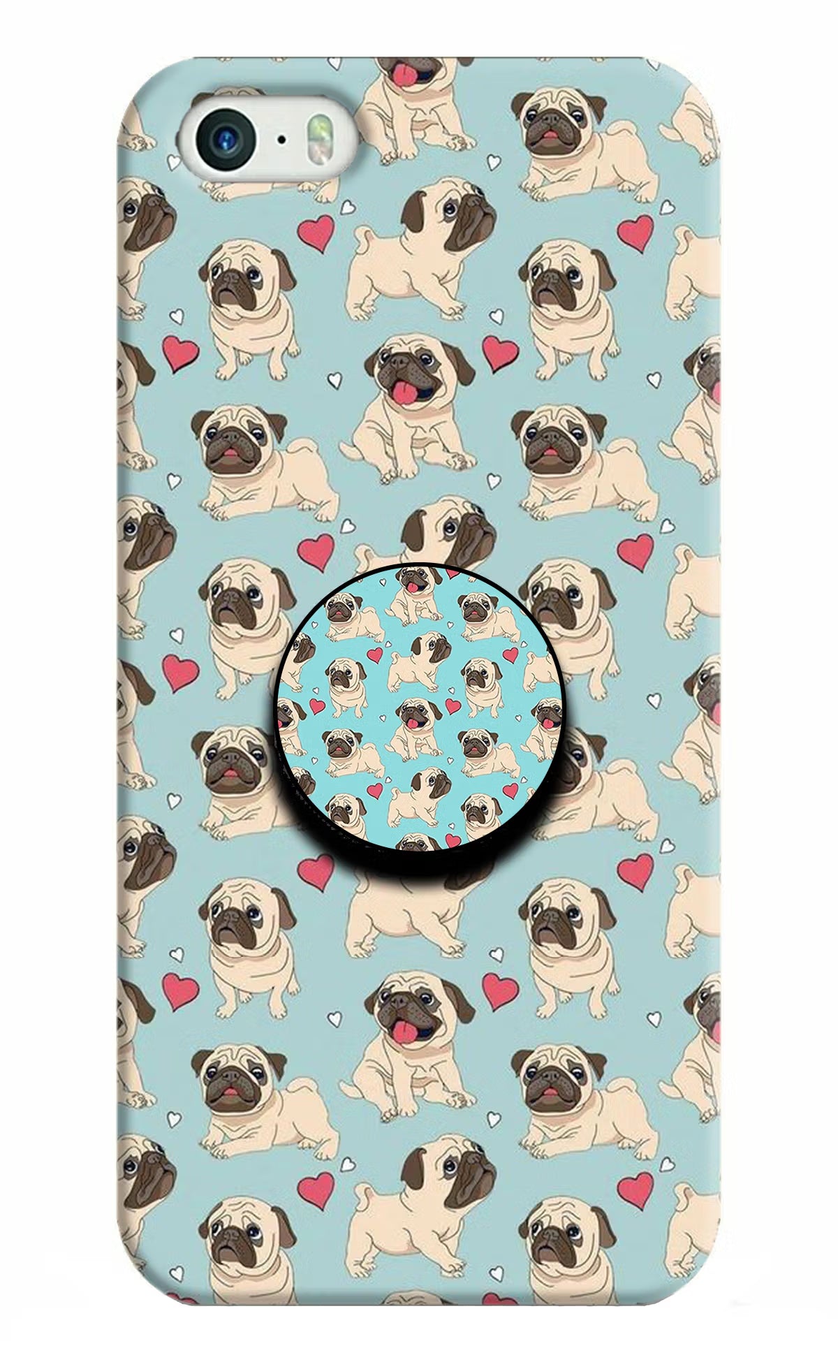 Pug Dog iPhone 5/5s Pop Case by Casekaro