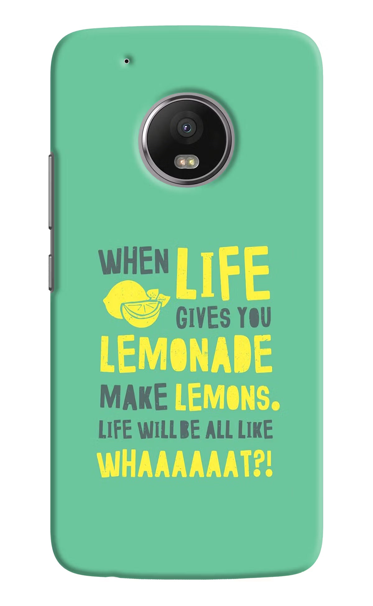 Quote Moto G5 plus Hard Case Back Cover by Casekaro