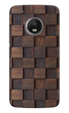 Wooden Cube Design Moto G5 plus Hard Case Back Cover by Casekaro
