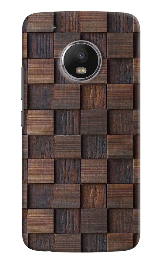 Wooden Cube Design Moto G5 plus Hard Case Back Cover by Casekaro
