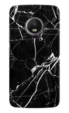 Black Marble Pattern Moto G5 plus Hard Case Back Cover by Casekaro