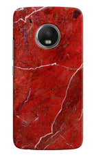 Red Marble Design Moto G5 plus Hard Case Back Cover by Casekaro