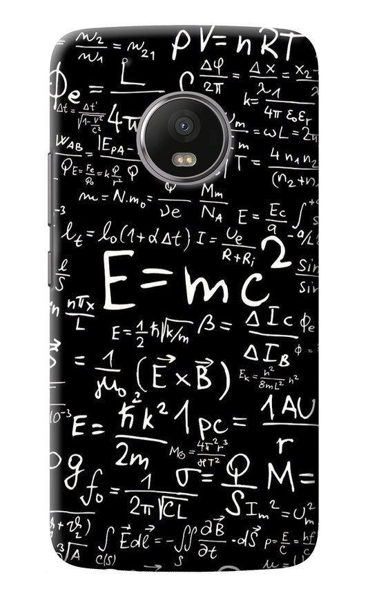 Physics Albert Einstein Formula Moto G5 plus Back Cover