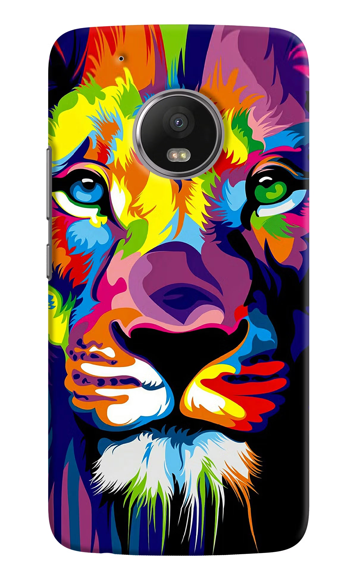 Lion Moto G5 plus Hard Case Back Cover by Casekaro