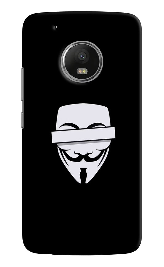 Moto G5 plus Anonymous face Cover by Casekaro