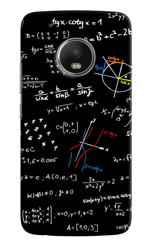 Moto G5 plus Mathematics Formula Cover by Casekaro