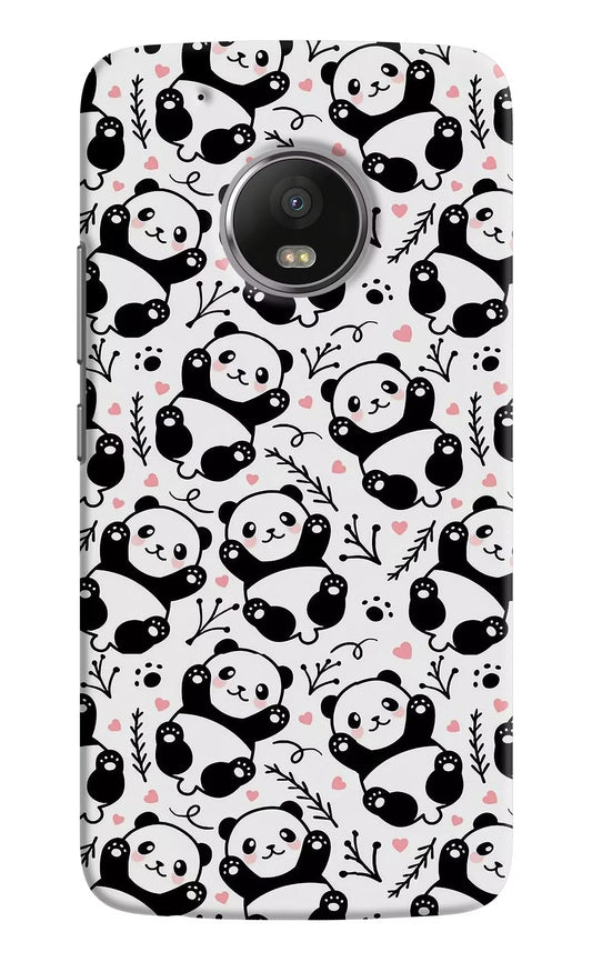 Cute Panda Moto G5 plus Hard Case Back Cover by Casekaro