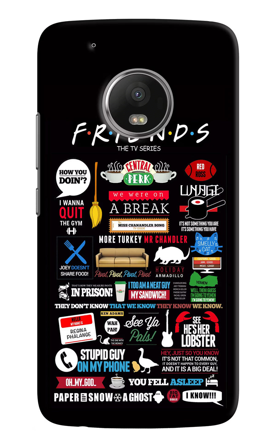 FRIENDS Moto G5 plus Back Cover, Hard case